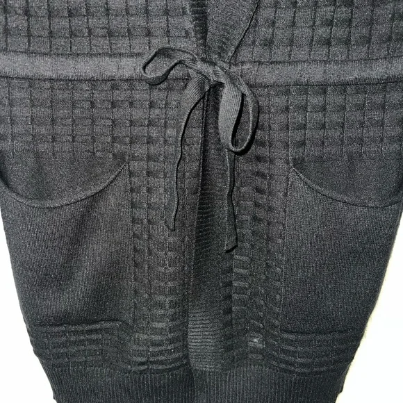 S. CHRISTINA Black Cardigan 100% Cashmere - Picture 3 of 4